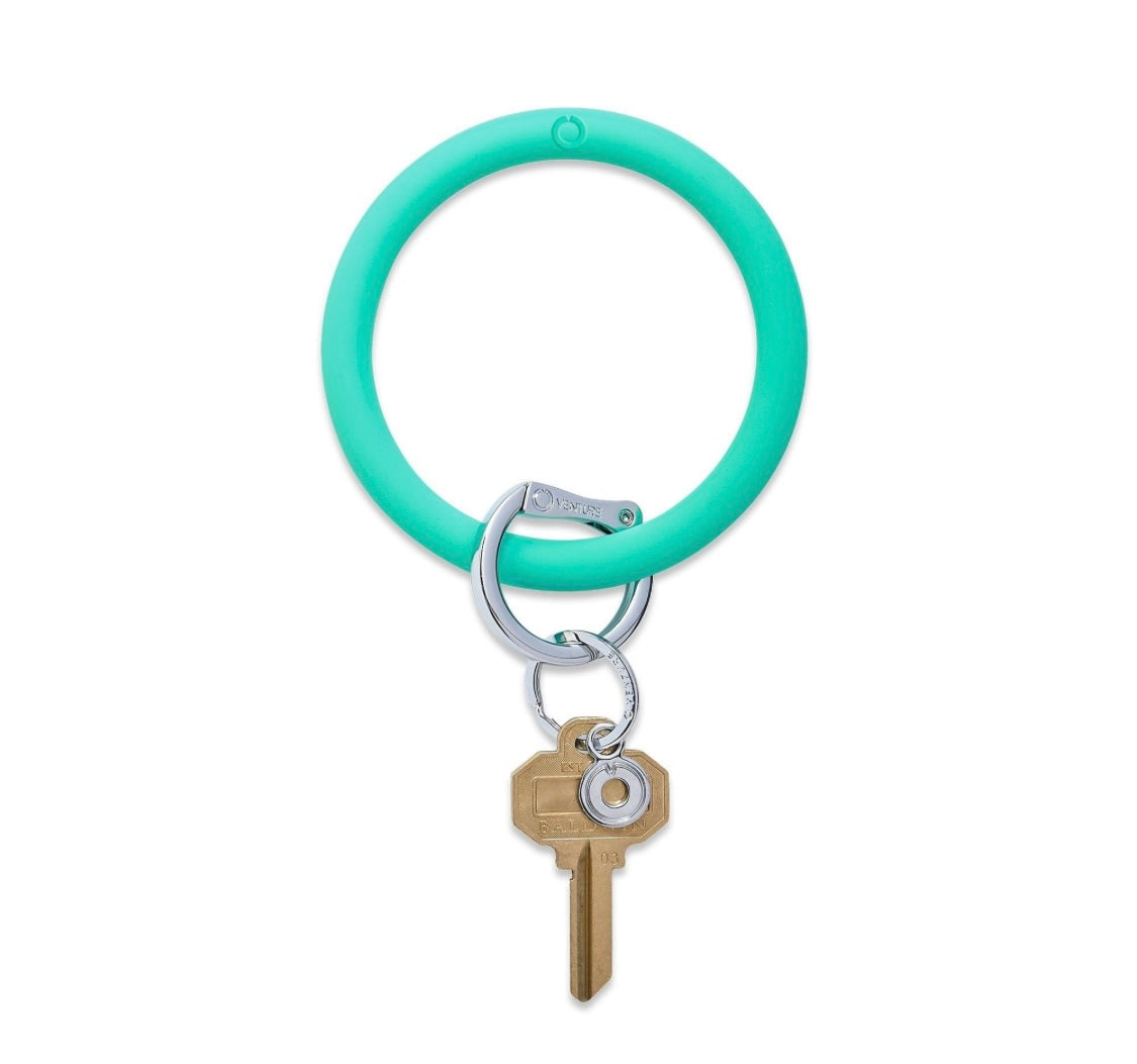 ollyia Bright Colors Silicone Beaded Car Key Chain Key Rings