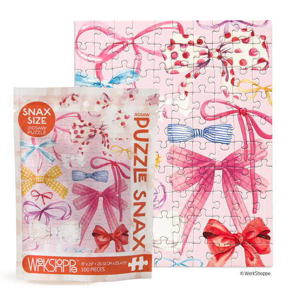 Werk Shoppe Ribbons & Bows 100 Piece Puzzle Snax