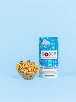 Poppy Hand-Crafted Popcorn - Dark Chocolate Sea Salt 8" Cylinder Popcorn