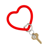 Silicone Heart Keychain - Cherry on Top