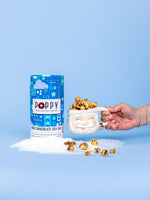 Poppy Hand-Crafted Popcorn - Dark Chocolate Sea Salt 8" Cylinder Popcorn