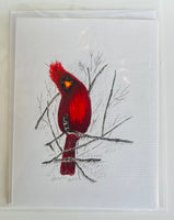 Red Cardinal Jerry Ratway Preservation Through Art Card