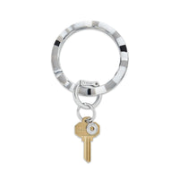 Silicone Big O® Key Ring - Tuxedo Marble