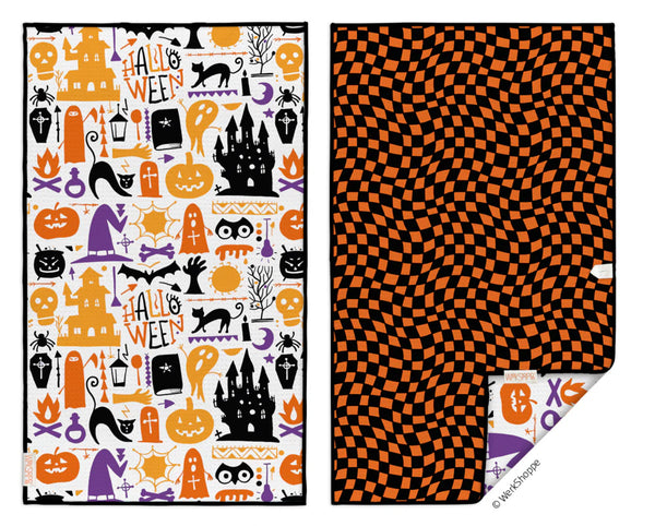 Halloween Icons Microfiber Towel