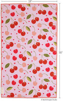 Cherry Hearts Microfiber Kitchen Dish Towel