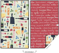 Wine & Cheese Please Microfiber Kitchen Towel