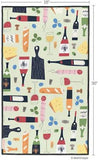 Wine & Cheese Please Microfiber Kitchen Towel