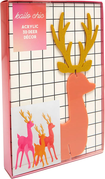 KAILO CHIC ACRYLIC DEER 3D DECOR