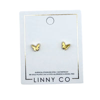 LINNY CO Screwback Stud - Bella Butterfly