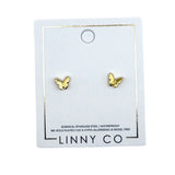 LINNY CO Screwback Stud - Bella Butterfly