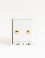 LINNY CO Screwback Stud - Vera Round - 8mm