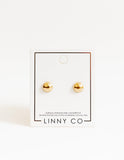 LINNY CO Screwback Stud - Vera Round - 8mm