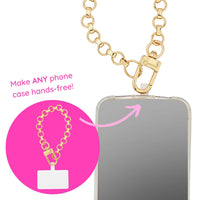 Phone Charm - Gold Chain Phone Wristlet