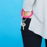 Silicone Big O® Key Ring - Magenta