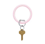 Silicone Big O® Key Ring - Gingham Tickled Pink