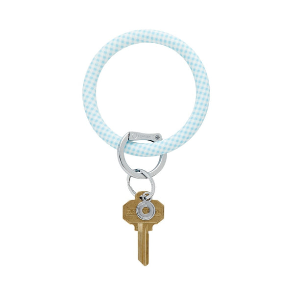 O-Ring Keychain Big O Key Ring - Platinum Croc - Lewis Gifts